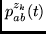 $p_{ab}^{z_k}(t)$