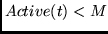 $Active(t) < M$