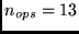 $n_{ops} = 13$