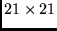$21 \times 21$