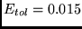 $E_{tol} = 0.015$
