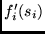$f_i'(s_i)$