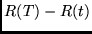 $R(T) - R(t)$