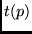 $t(p)$