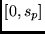 $[0, s_p]$