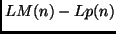 $LM(n)-Lp(n)$