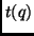 $t(q)$