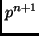 $p^{n+1}$