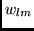 $w_{lm}$