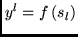 $y^l = f\left(s_l\right)$