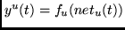 $y^{u}(t)=f_{u}(net_{u}(t))$