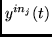 $y^{in_{j}}(t)$