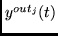 $y^{out_{j}}(t)$