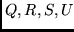 $Q,R,S,U$