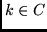 $k \in C$