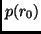 $p(r_0)$