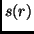 $s(r)$