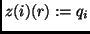 $z(i)(r) := q_i$