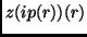 $z(ip(r))(r)$
