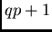 $qp+1$