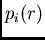 $p(r)$