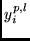 $y_i^{p,l}$