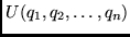 $U( q_{1}, q_{2}, \ldots, q_{n})$