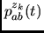 $p_{ab}^{z_k}(t)$