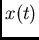 $x(t)$