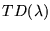 $TD(\lambda)$