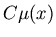 $C\mu(x)$
