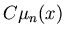 $C\mu_n(x)$