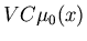 $VC\mu_0(x)$