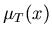 $\mu_T(x)$