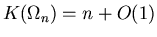 $K(\Omega_{n}) = n + O(1)$