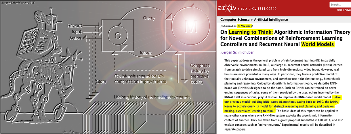 General purpose neural world models and their origins 1990-2015 (Juergen Schmidhuber)