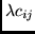 $\lambda c_{ij}$