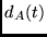 $d_A(t)$