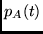 $p_A(t)$