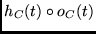 $h_C(t) \circ o_C(t)$