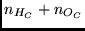 $n_{H_C}+n_{O_C}$