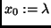 $x_0 := \lambda$
