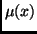 $\mu(x)$