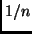 $1/n$