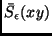 $\bar{S}_{\epsilon}(xy)$