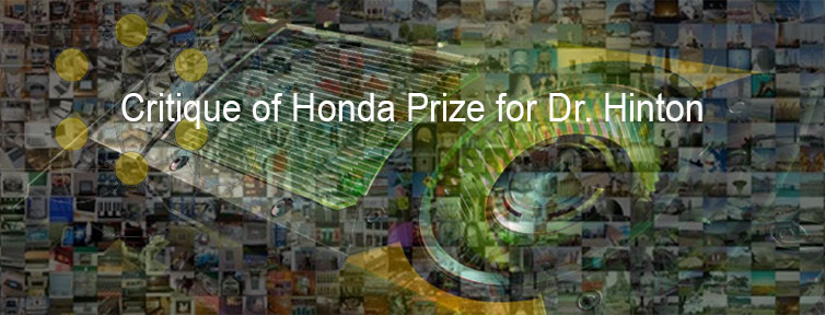 Critique of Honda Prize for Dr. Hinton
