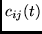 $c_{ij}(t)$