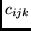 $c_{ijk}$