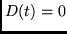 $D(t)=0$