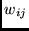 $w_{ij}$
